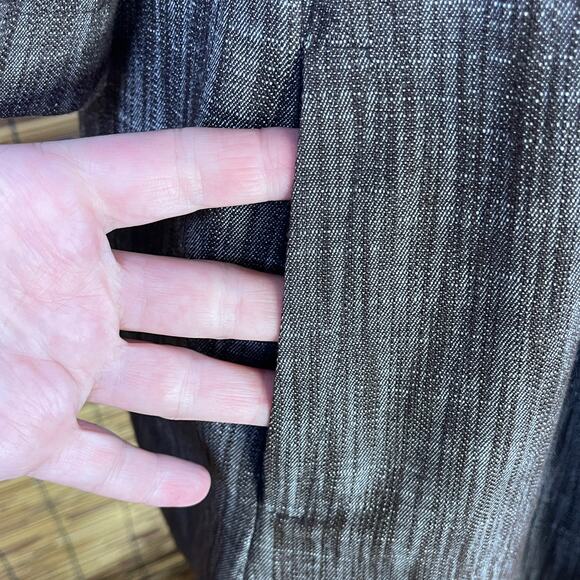 BCX Brown Peplum Button Up Jacket size M - Picture 4 of 7